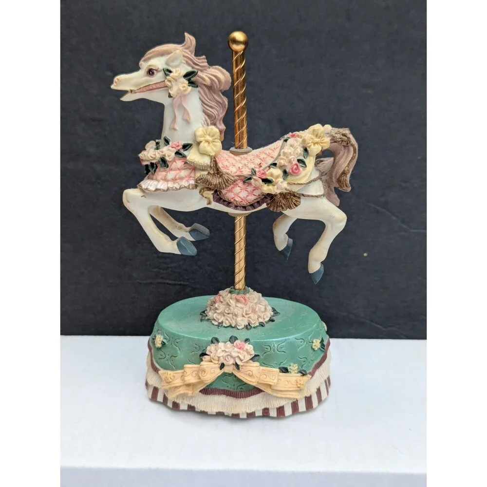 Heritage House Melodies County Fair Collection Carousel Horse-As Time Goes By